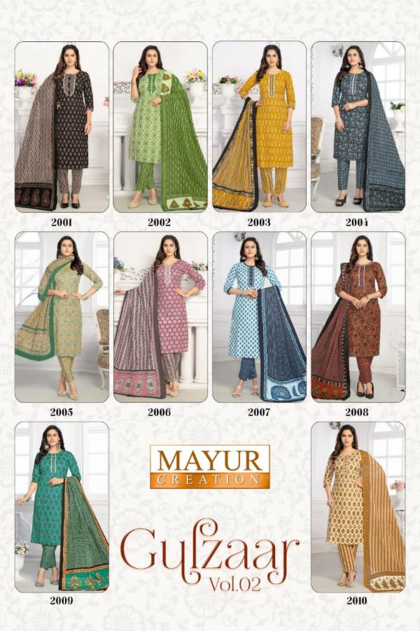 Mayur Gulzaar Vol 2  Ready Made Cottton Dress Collection